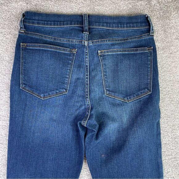 J. Crew Factory Jeans Women's 27 Skinny Mid Rise Dark Wash Denim Preppy - Picture 4 of 12